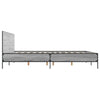 Graues Bettgestell Edidia 120x200cm (Holz und Metall)