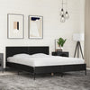 Schwarzer Bettrahmen Edidia 160x200cm (Holz und Metall)