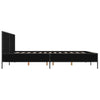 Schwarzes Bettgestell Edidia 200x200cm (Holz und Metall)