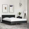 Schwarzes Bettgestell Edidia 135x190cm (Holz und Metall)