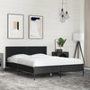 Schwarzes Bettgestell Edidia 140x190cm (Holz und Metall)