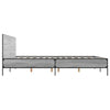 Graues Bettgestell Edidia 140x190cm (Holz und Metall)