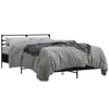 Schwarzer Bettrahmen Evghenie 120x200cm (Holz und Metall)