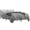 Graues Bettgestell Evghenie 140x200cm (Holz und Metall)