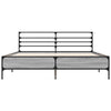 Graues Bettgestell Evghenie 150x200cm (Holz und Metall)