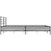 Graues Bettgestell Evghenie 160x200cm (Holz und Metall)