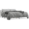 Bettgestell Evghenie Grau 180x200cm (Holz und Metall)