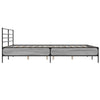 Bettgestell Evghenie Grau 180x200cm (Holz und Metall)