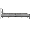 Graues Bettgestell Evghenie 200x200cm (Holz und Metall)