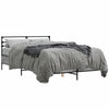 Graues Bettgestell Evghenie 120x190cm (Holz und Metall)