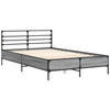 Graues Bettgestell Evghenie 120x190cm (Holz und Metall)