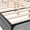 Graues Bettgestell Evghenie 120x190cm (Holz und Metall)
