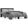 Schwarzes Bettgestell Narcisa 140x200cm (Holz und Metall)