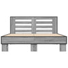 Graues Bettgestell Narcisa 120x200cm (Holz und Metall)