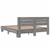 Graues Bettgestell Alfo 150x200cm (Holz und Metall)