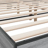Graues Bettgestell Natu 150x200cm (Holz und Metall)