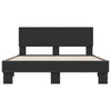 Schwarzes Bettgestell Natu 120x200cm (Holz und Metall)