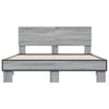 Graues Bettgestell Natu 120x200cm (Holz und Metall)