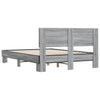 Graues Bettgestell Natu 120x200cm (Holz und Metall)