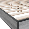 Graues Bettgestell Natu 120x200cm (Holz und Metall)