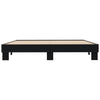 Schwarzes Bettgestell Ladislau 200x200cm (Holz und Metall)