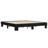 Schwarzes Bettgestell Ladislau 200x200cm (Holz und Metall)