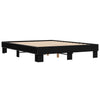 Schwarzes Bettgestell Ladislaus 150x200cm (Holz und Metall)