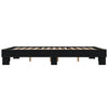 Schwarzes Bettgestell Ladislaus 150x200cm (Holz und Metall)