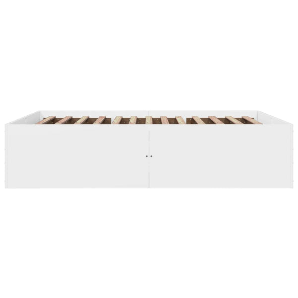 160x200cm weißes Holzbettgestell Hegedus