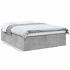 Bettgestell Hegedus 160x200cm betongrau (Holz)