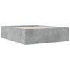 Bettgestell Hegedus 160x200cm betongrau (Holz)