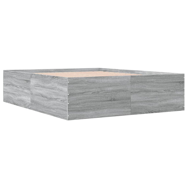 Graues Bettgestell 160x200cm Hegedus (Holz)