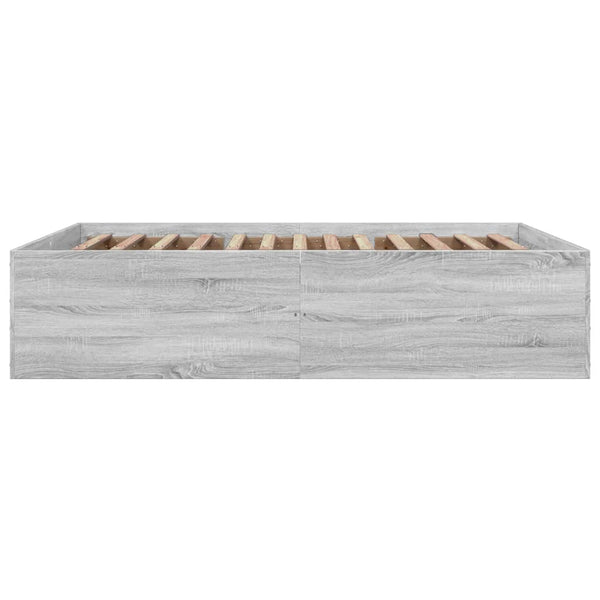 Graues Bettgestell 160x200cm Hegedus (Holz)