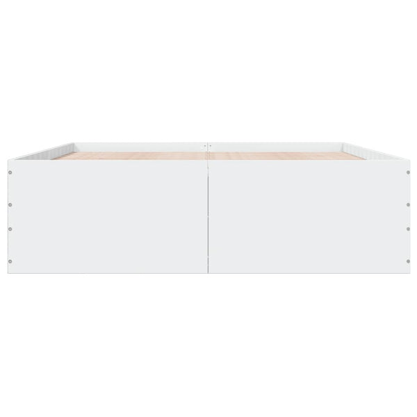 150x200cm weißes Bettgestell Hegedus (Holz)