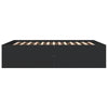 150x200cm schwarzes Holzbettgestell Hegedus