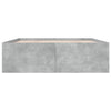 Bettgestell Hegedus 150x200cm, betongrau (Holz)