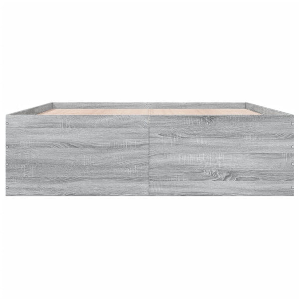 150x200cm graues Bettgestell Hegedus (Holz)