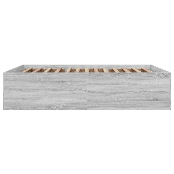 150x200cm graues Bettgestell Hegedus (Holz)