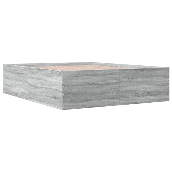 150x200cm graues Bettgestell Hegedus (Holz)