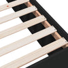 Schwarzes Bettgestell aus Holz Hegedus 140x190cm
