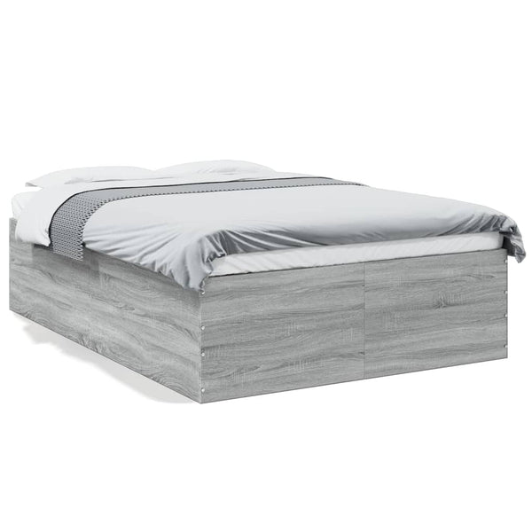 Graues Bettgestell Hegedus 140x190cm (Holz)
