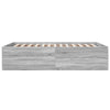Graues Bettgestell Hegedus 140x190cm (Holz)