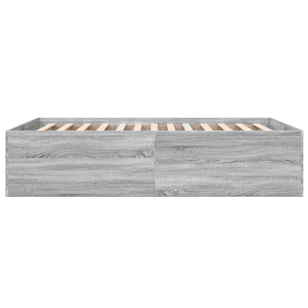 Graues Bettgestell Hegedus 140x190cm (Holz)