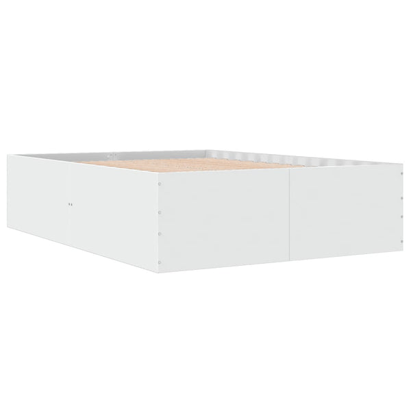 Weißes Bettgestell Hegedus 135x190cm (Holz)