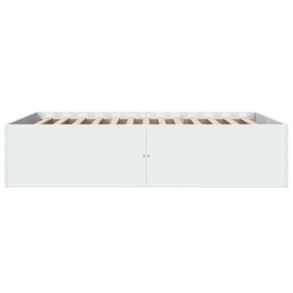 Weißes Bettgestell Hegedus 135x190cm (Holz)