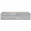 135x190cm graues Bettgestell Hegedus (Holz)
