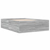 135x190cm graues Bettgestell Hegedus (Holz)