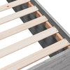 135x190cm graues Bettgestell Hegedus (Holz)