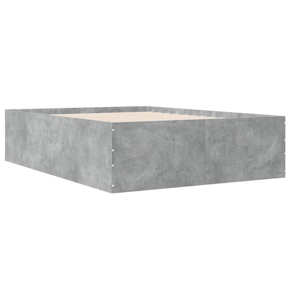 Bettrahmen Hegedus 120x190cm, Betongrau (Holz)