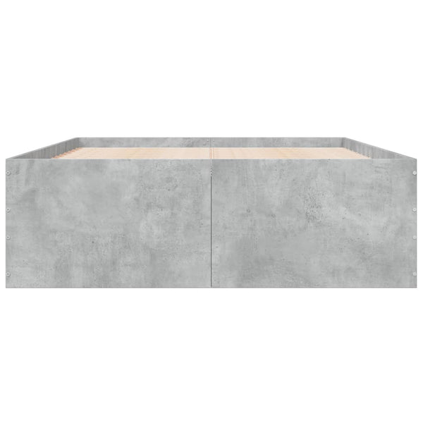 Bettrahmen Hegedus 120x190cm, Betongrau (Holz)
